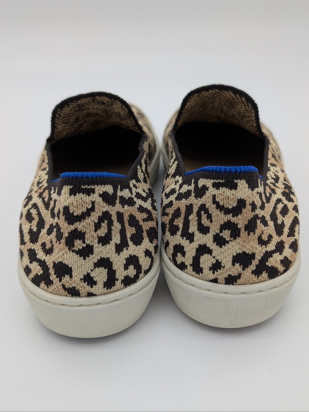 Rothy's Desert Cat Camo Cat Original Slip-On Leopard Print Sneakers - Picture 7 of 9